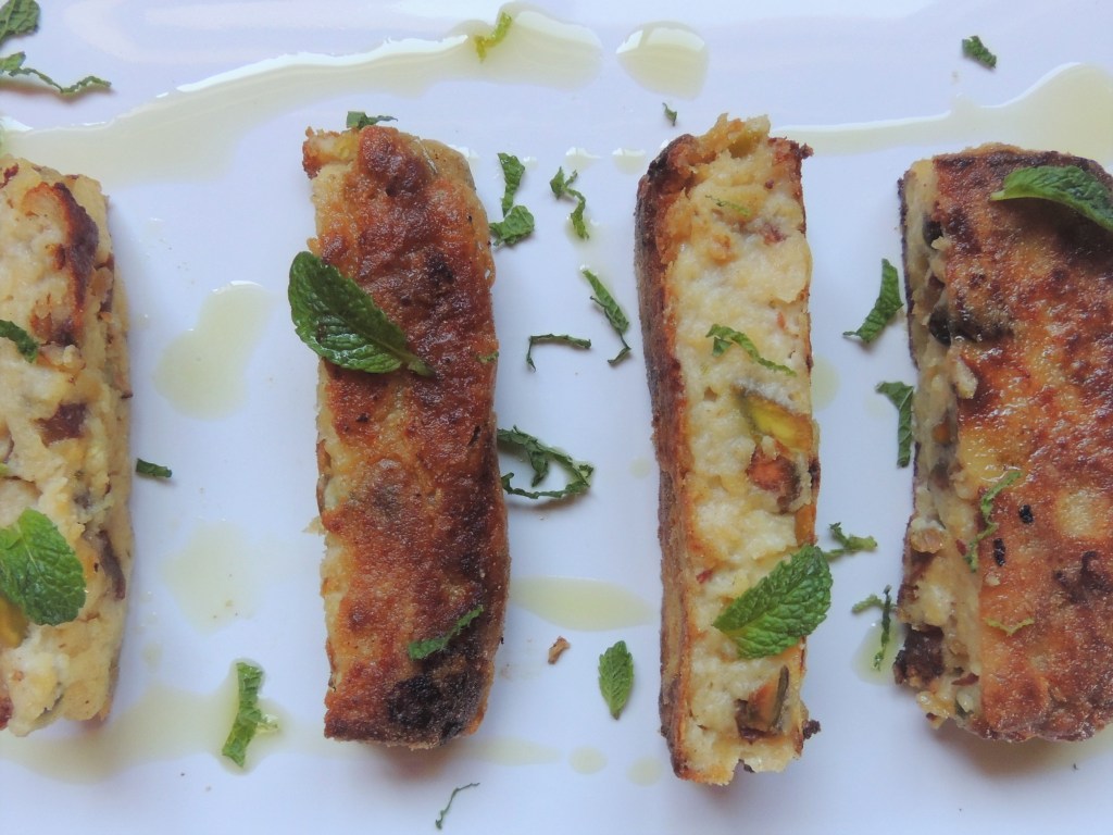 Chickpea Fritters with Dates and&nbsp;Pistachios