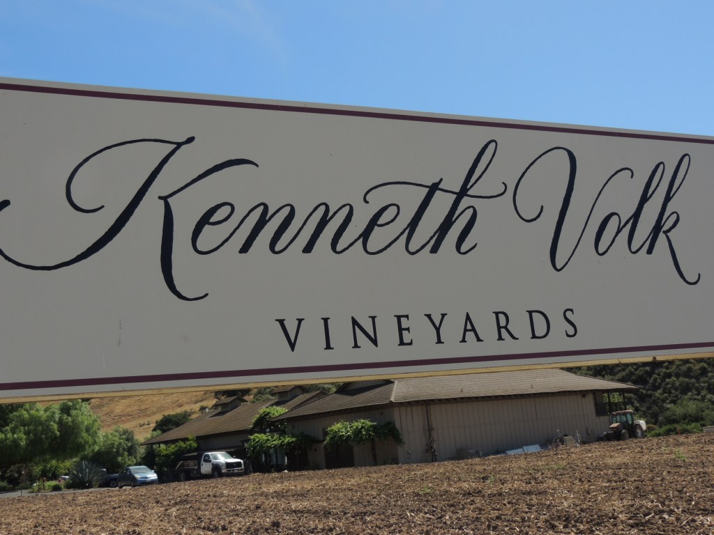 Kenneth Volk Vineyards Sign