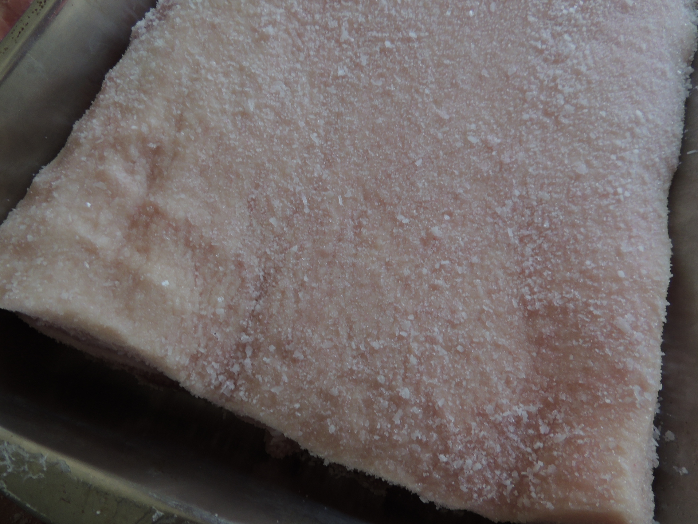 Curing pork belly